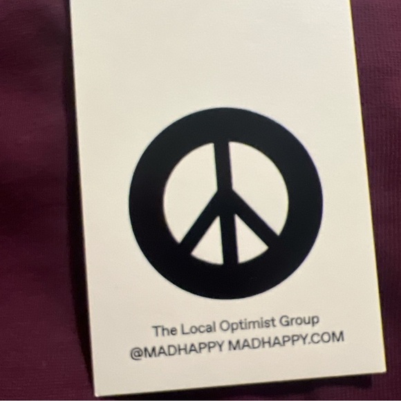 MADHAPPY Crush Universal Crewneck in Port Candy Block Letters | Wine | NEW/NWT♥️ - Picture 8 of 11